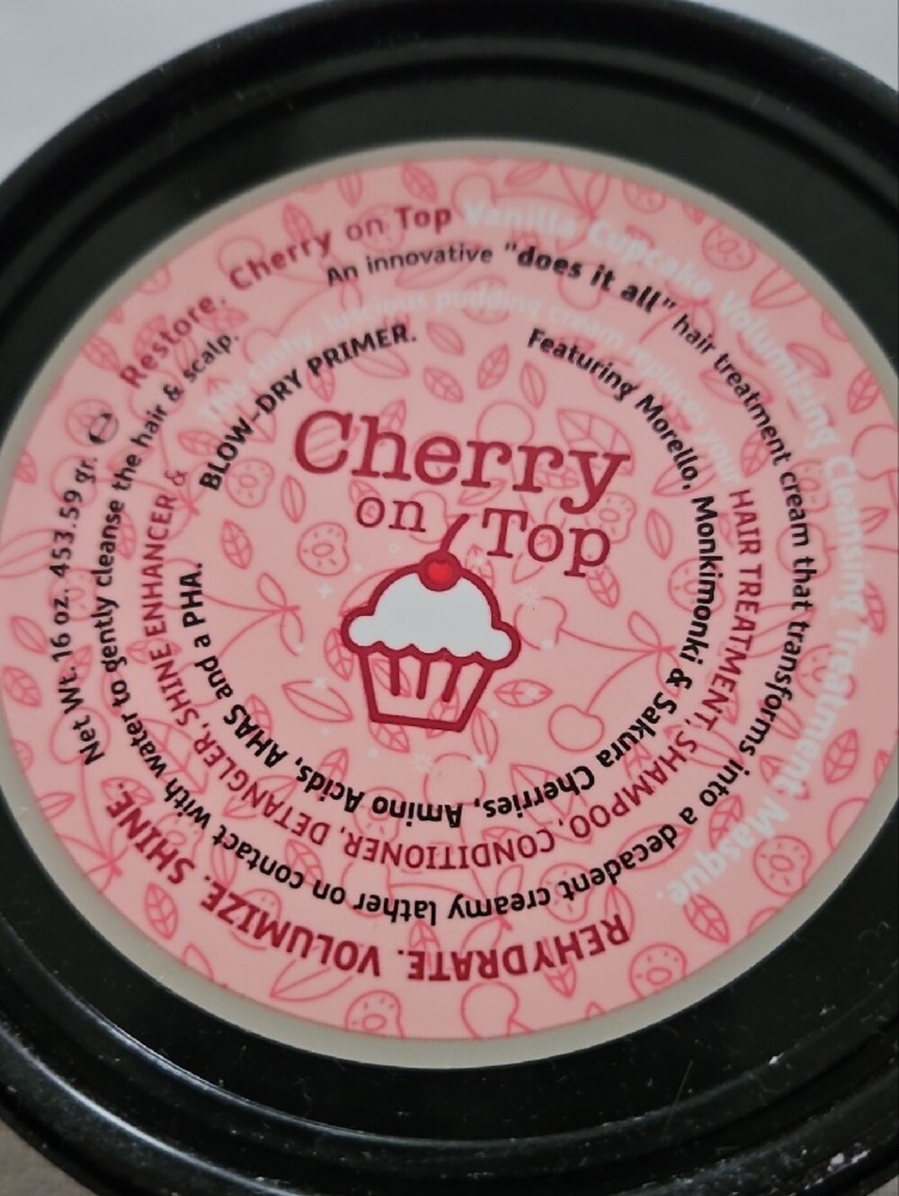 2 Tubs Cherry on Top Hair Treatmemt and Blow-Dry Primer - Picture 2 of 3